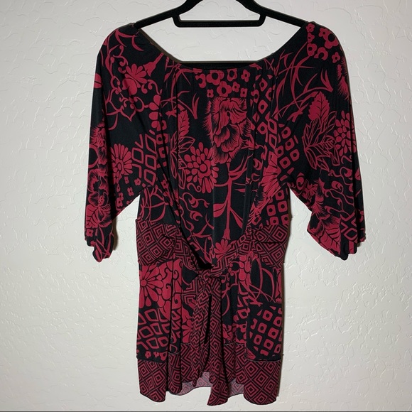 Lane Bryant black and Maroon Blouse - Picture 3 of 3